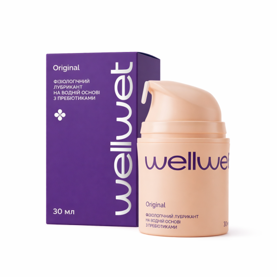Фізіологічний лубрикант на водній основі WellWet 30 мл Київ