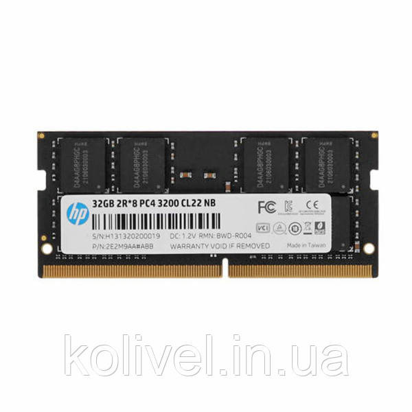 SoDIMM 32Gb DDR4 3200MHz HP S1, Retail (2E2M9AA) Київ - фото 1