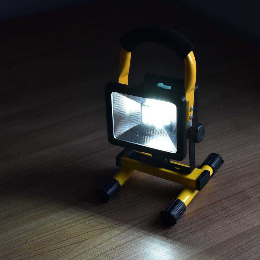 Портативный аккумуляторный светодиодный прожектор 2400 Лм Watton WT-329 30 Вт фонарь на подставке+ПОДАРОК Каменец-Подольский - изображение 7