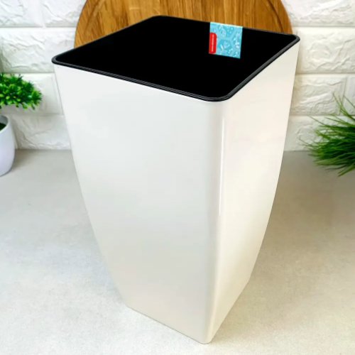 Вазон Квадро 16*16*30см біла троянда Алеана Житомир - изображение 4