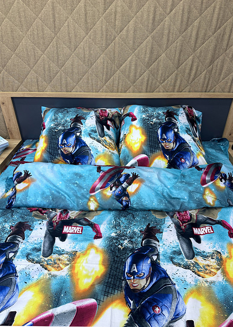 Комплект детского постельного белья Фланель, Koloco Полуторный 150х210 с разноцветным принтом (88-061) Киев - изображение 8