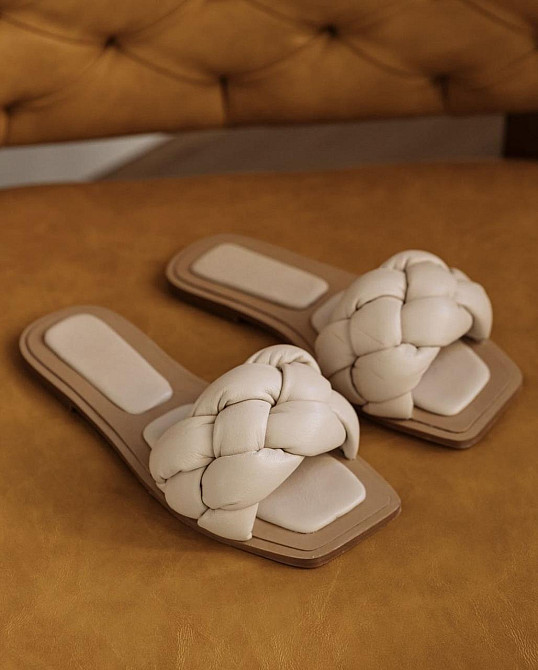 Milanti Шльопанці жіночі Milanti 134/35 бежеві (літо, шкіра натуральна) (4713) Коломыя - изображение 2