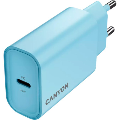 Зарядное устройство Canyon 30CL OnCharge USB-C PD30W Light Blue (CNE-CHA30CLLBL) Винница - изображение 3