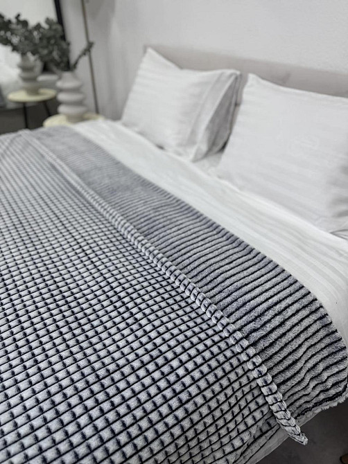 Ecotton Плед Ecotton 150х200 см із мікрофібри Navy сірий Киев - изображение 3