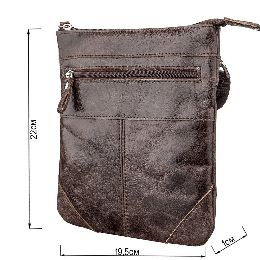 Сумка SHVIGEL 11136 з натуральної шкіри Коричнева Київ - фото 4