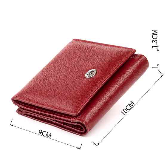 Компактний гаманець жіночий ST Leather 19257 Бордовий Київ