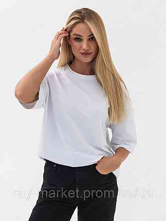Футболка оверсайз RAY OVERSIZE женская белая (U0104W-White) Киев
