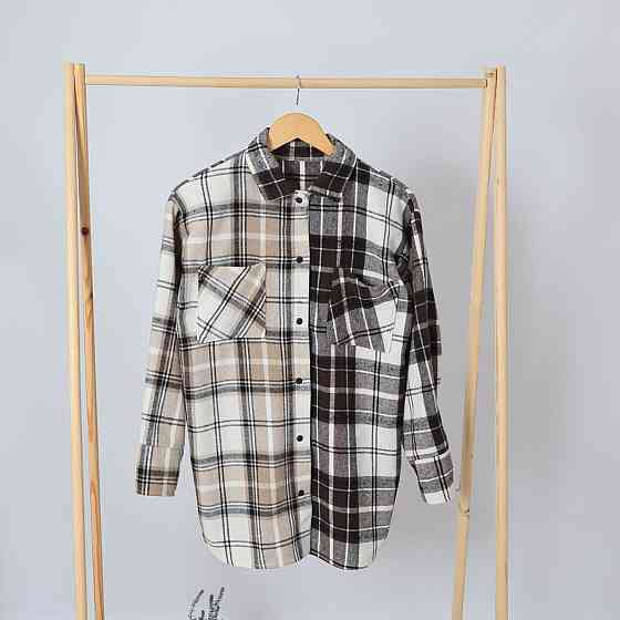 Дитяча тепла  сорочка унісекс  в бежеву клітинку (ціна вказана за 1шт) Кам'янець-Подільський