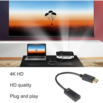 Переходник DisplayPort Male to HDMI 4K Ultra HD Female ST-Lab (U-996-4K) Винница - изображение 4