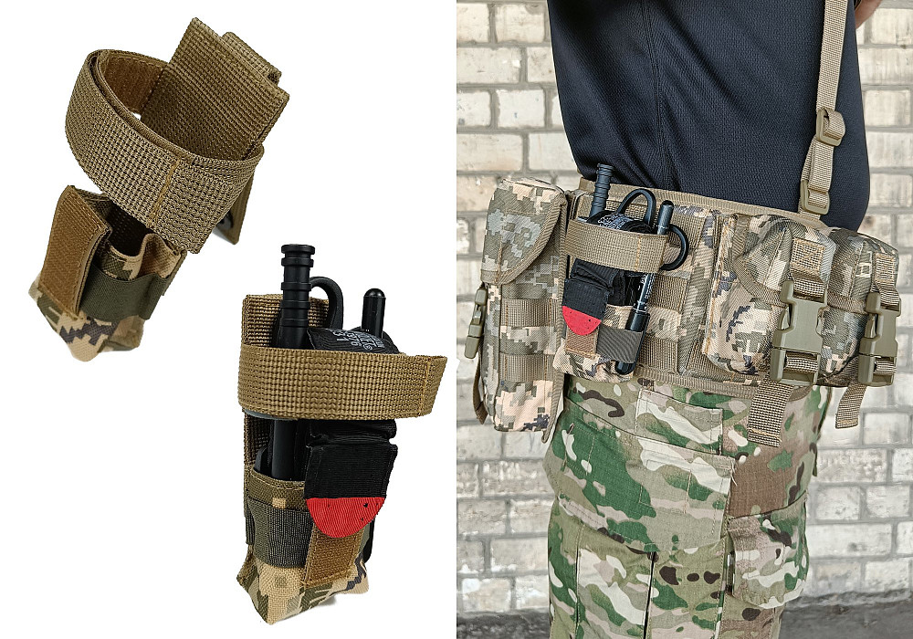 Підсумок під турникет піксель ЗСУ MM-14 (MOLLE, CAT, підсумок на розгрузку, жилет, РПС) Коломия - фото 1