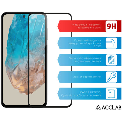 Скло захисне ACCLAB Full Glue Samsung M35 Black (1283126593833) Вінниця - фото 3