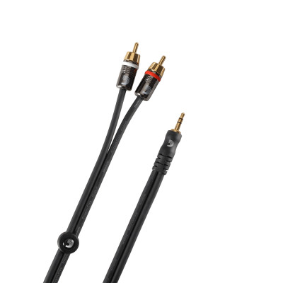 Інсертний кабель D&apos;Addario Custom Series Dual RCA to 3.5 Stereo Mini Jack Cable (1.5m) (PW-MP-05) Вінниця - фото 5