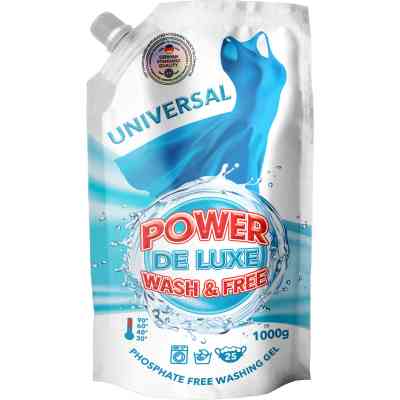 Гель для прання Power De Luxe Універсальний 1 кг (4260637720863) Вінниця