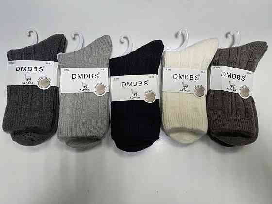Женские теплые носочки из шерски Ламы DMDBS. Набор из 5 шт. Размер 36-41 Киев