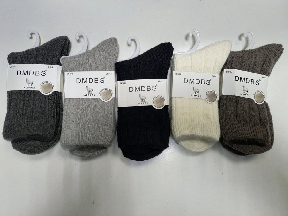 Женские теплые носочки из шерски Ламы DMDBS. Набор из 5 шт. Размер 36-41 Киев - изображение 6