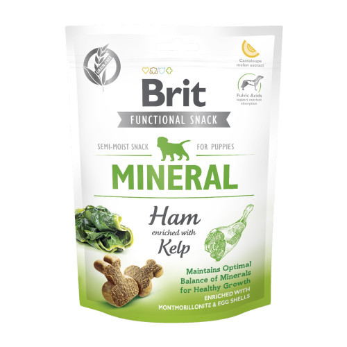 Лакомство Brit Care Functional Snack Mineral Ham д/щенков полувлажные минералы и ветчина 150 г Киев - изображение 1
