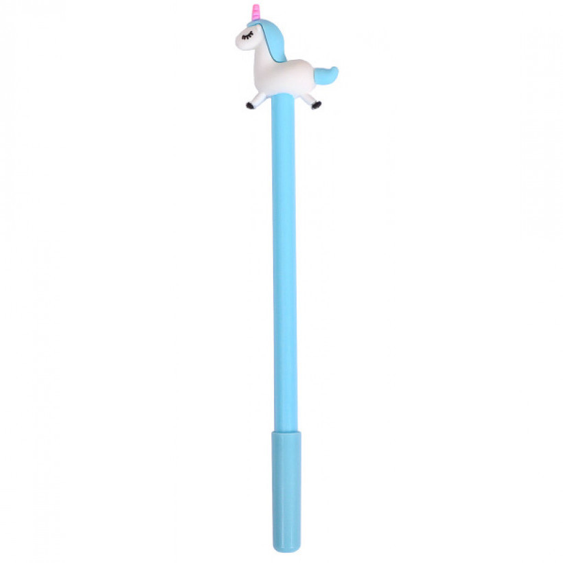 Ручка гелева "Єдиноріг" 6029 синя  Синій Вінниця - фото 1