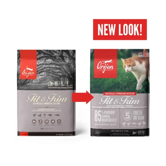 Orijen Fit & Tram (Оріджен Фіт енд Трим) сухий корм для котів з понад 1.8 кг. Запоріжжя