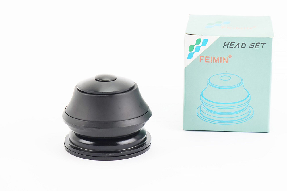 Кермова колонка 1-1/8" (44/28,6x44/30) безрізьбової вилки, напівінтегровані, висока, чорний FP-H863 Київ - фото 1