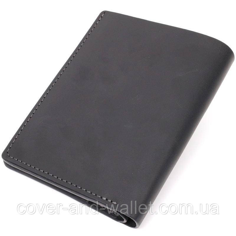 Тонкий чоловічий портмоне з натуральної шкіри з відділенням для AirTag Grande Pelle Київ - фото 2