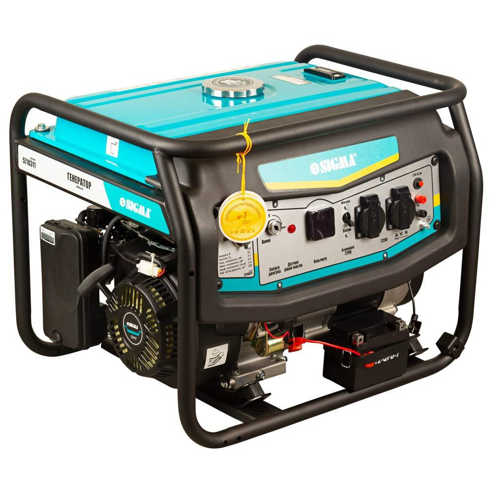 Генератор бензиновый 230В 3.5/4.0кВт 4-х тактный с выводом под АВР SIGMA (5710311) Киев - изображение 1