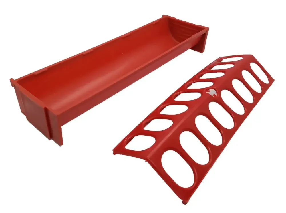 Кормушка лотковая на 8 секций наборная L=30 см 