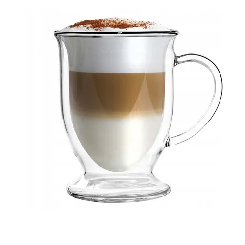 Набір чашок 2шт 370мл з подвійними стінками скло 9014 KAMILLE Житомир - фото 7