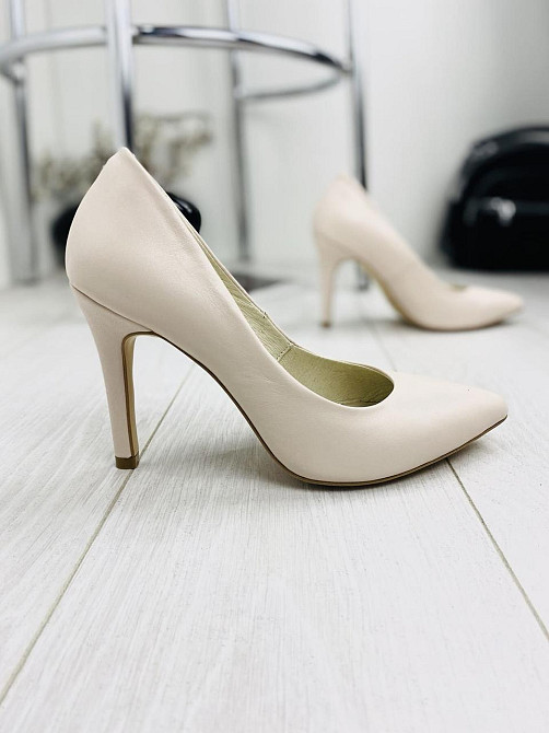 Nivelle Туфлі жіночі NIVELLE бежеві натуральна шкіра каблук 10см 40р (1826/91-9535) Коломия - фото 1