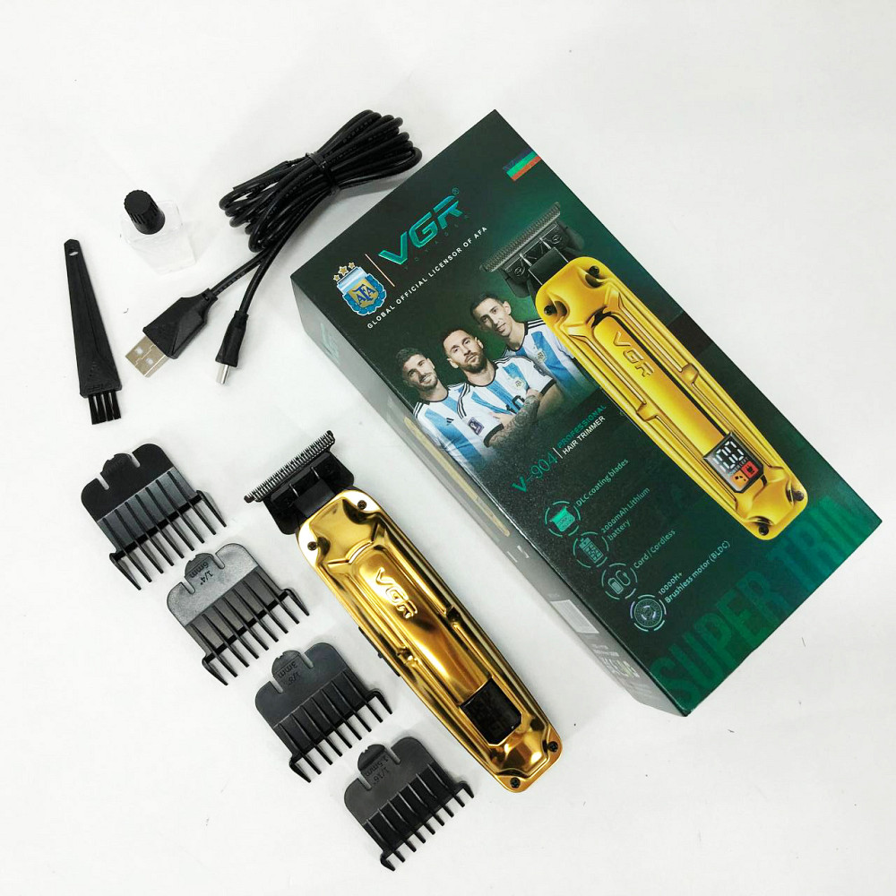 Професійна машинка для стрижки волосся на акумуляторі, Набір машинок для стрижки Тример скронь HE-32 Івано-Франківськ - фото 5