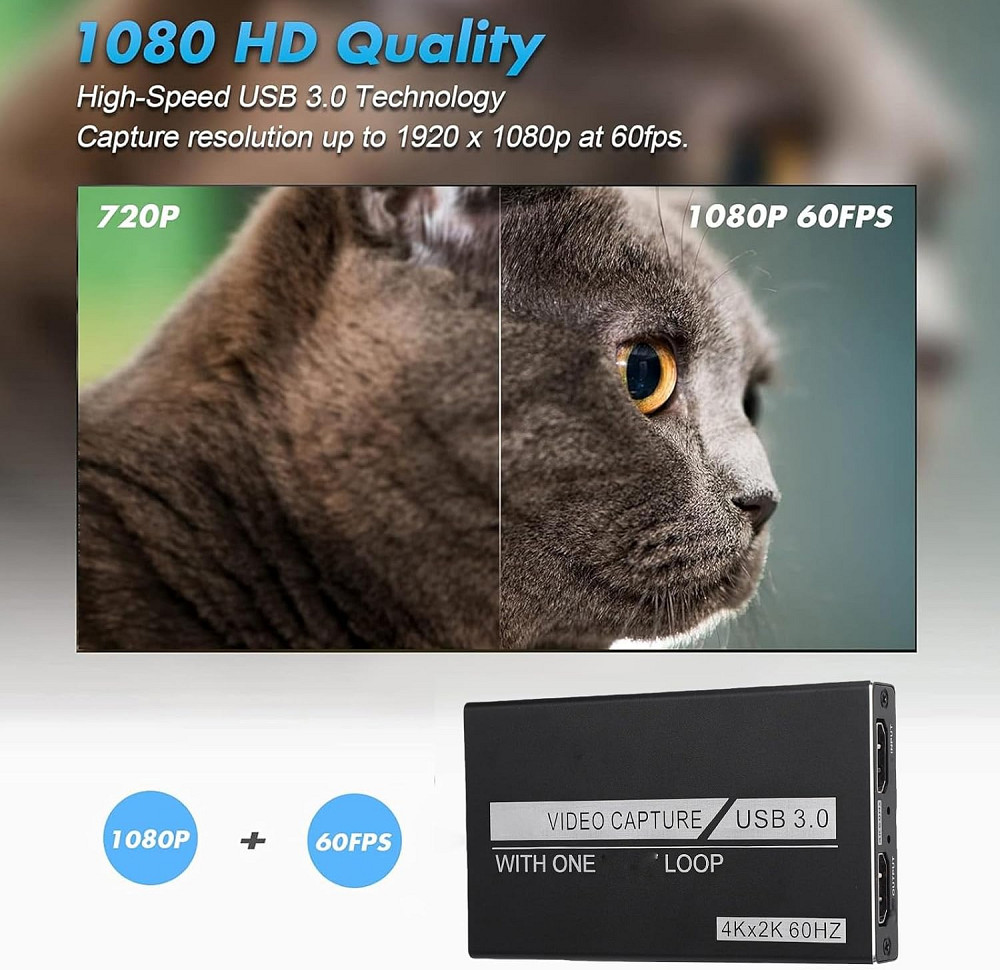 Зовнішня карта відеозахоплення 4K HDMI в USB 3.0 Луцк - изображение 2