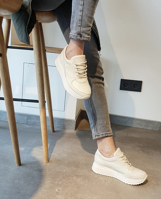 Zemira Кросівки жіночі ZEMIRA 812/21869 бежеві (весна-осінь, шкіра натуральна) (5015) Коломия - фото 3