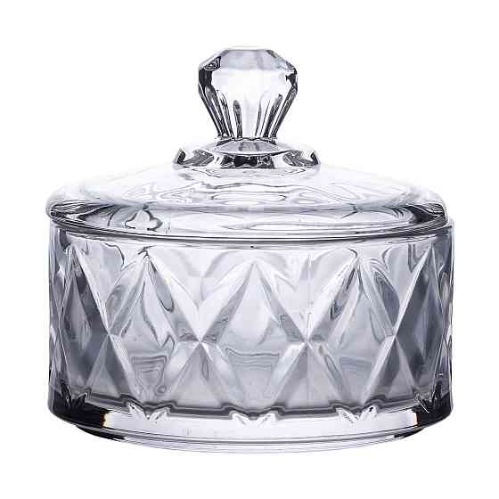 Yiwu Цукерниця з кришкою Ø 10 скляна HP-YH-20 Київ