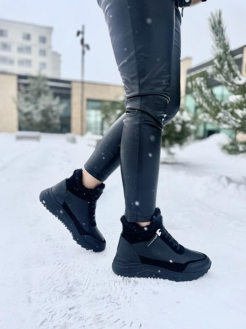 Кроссовки женские VLADEKS черные натуральная кожа зимние 39р.(5315) Коломыя - изображение 2