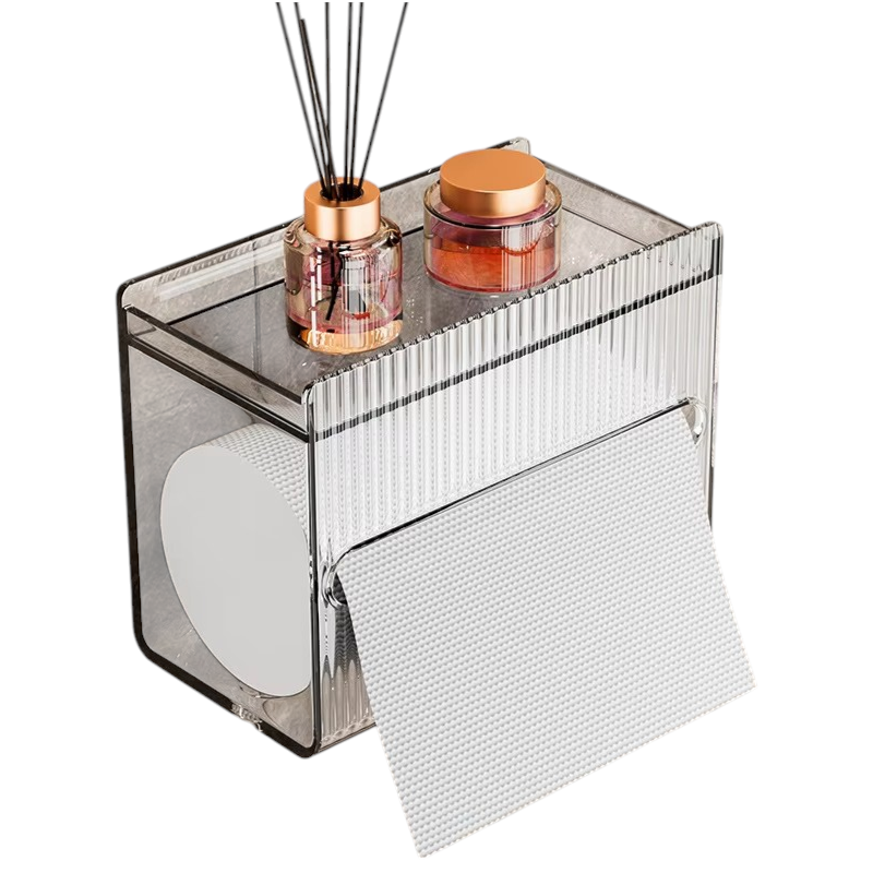 Держатель для салфеток, акриловый диспенсер для бумажных полотенец, 17.5x9x13.5 см, прозрачный цвет Каменец-Подольский - изображение 6