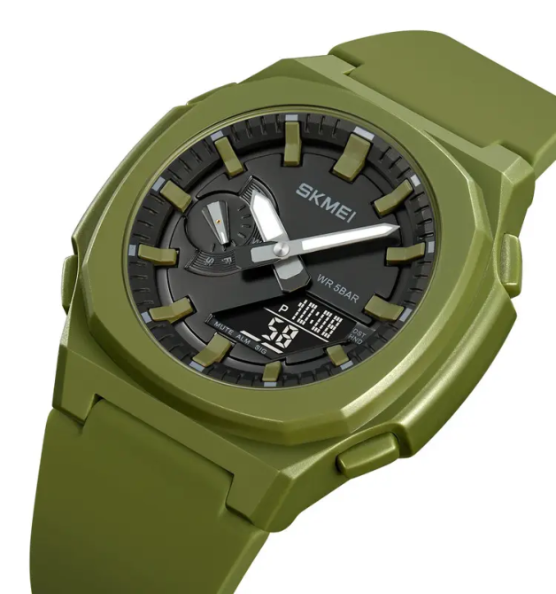 Годинник чоловічий наручний Skmei 2091 (Зелений з чорним) Вінниця - фото 3