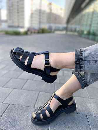 L&M Босоніжки жіночі L&M 6111-1 чорні (літо, еко-шкіра) (5088) Коломия