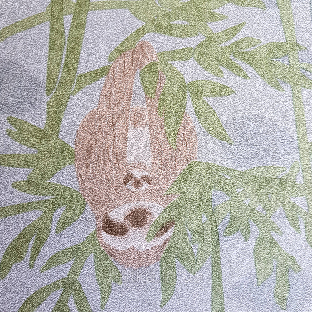 Шпалери флізелінові BN Doodleedo 0,53 х 10 м дитячі тропіки ведмеді коали коричневі зелені сірі Київ - фото 3