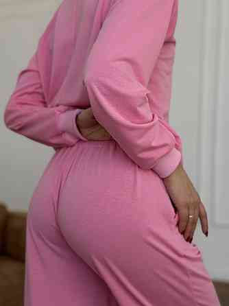 Жіночий спортивний костюм із широкими штанами Рожевий M/L Харків