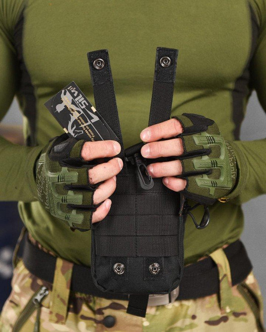 Подсумок тактический SILVER KNIGHT ULTIMATUM black ВТ1017 Одесса - изображение 9