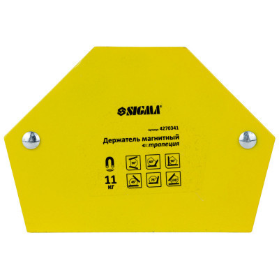 Магніт для зварювання Sigma трапеція 11кг 78x32x47x28.5мм (30,45,60,90,75,135 °) (4270341) Вінниця - фото 1