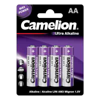Батарейка Camelion AA LR6 Ultra Alkaline * 4 (LR6-BP4UT) Винница
