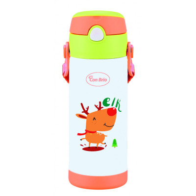 Термос Con Brio з трубочкою 350 мл Лось (CB-391-elk) Вінниця - фото 1