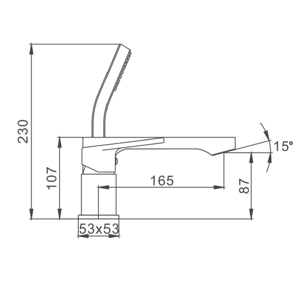 Змішувач на борт ванни Frap F1146 хром Київ - фото 9