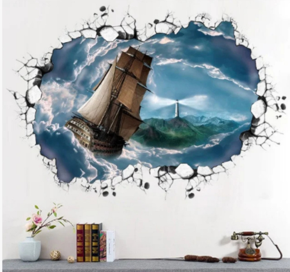 Наклейка интерьерная 3 D Корабль Киев - изображение 6