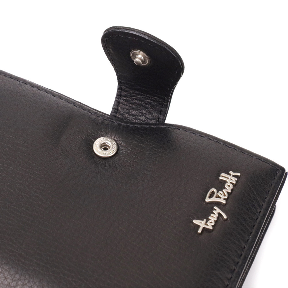 Жіночий вертикальний гаманець з натуральної шкіри Tony Perotti 20842_1 (2656 nero) Чорний Київ - фото 6