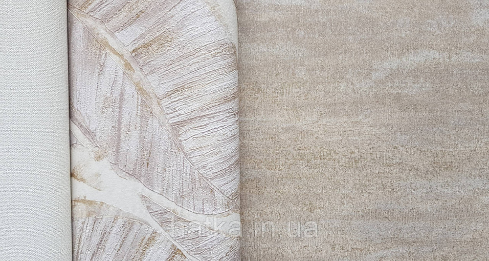 Шпалери вінілові на флізеліновій основі Rasch Ascona 1.06х10 метрові абстракція хвилі смуги коричневі срібло Київ - фото 2