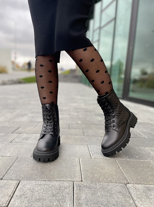 Без бренда Черевики жіночі ARLEN БК-Дайвинг/1 чорні (зима, шкіра натуральна) (4842) 36-39 38 Коломия - фото 7