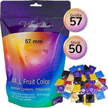 Презервативи - Vibratissimo XX ... L Fruit Color, 57 мм, 50 шт. Sex Aura Київ
