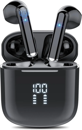 Бездротові навушники OYIB MD058A Bluetooth 5.3, навушники 4 мікрофони ENC водонепроникні IP7 зі світлодіодним дисплеєм, Уцінка Київ