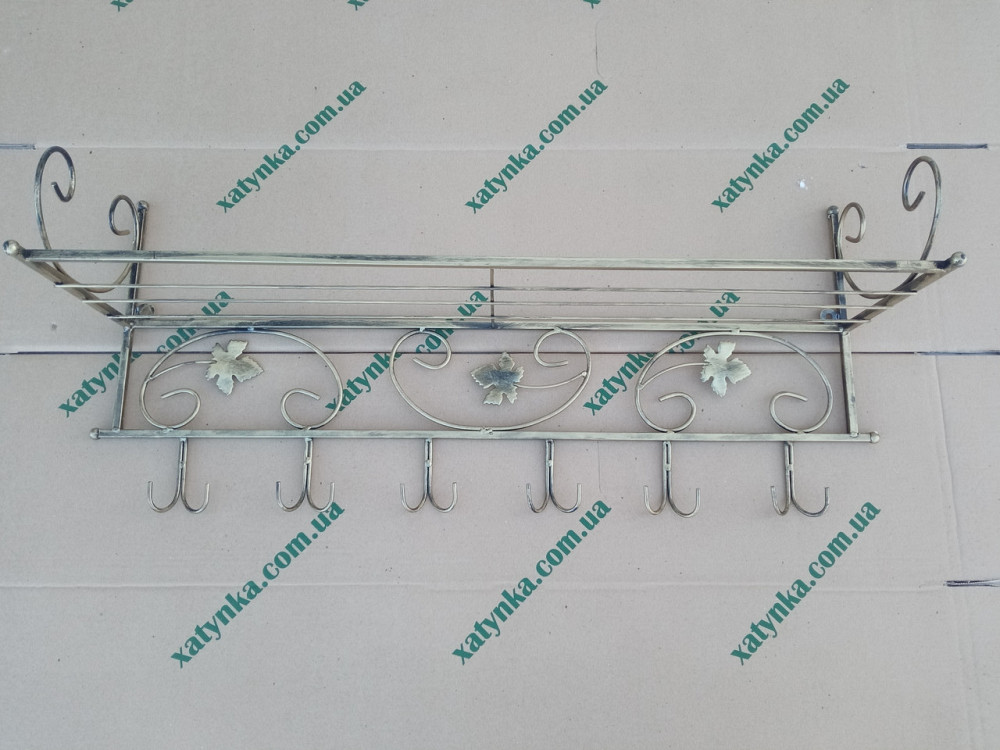 Вешалка кованая настенная большая M-082 для одежды Киев - изображение 5